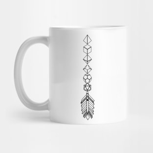 Polyhedral Dice Arrow Ranger Tabletop RPG Mug